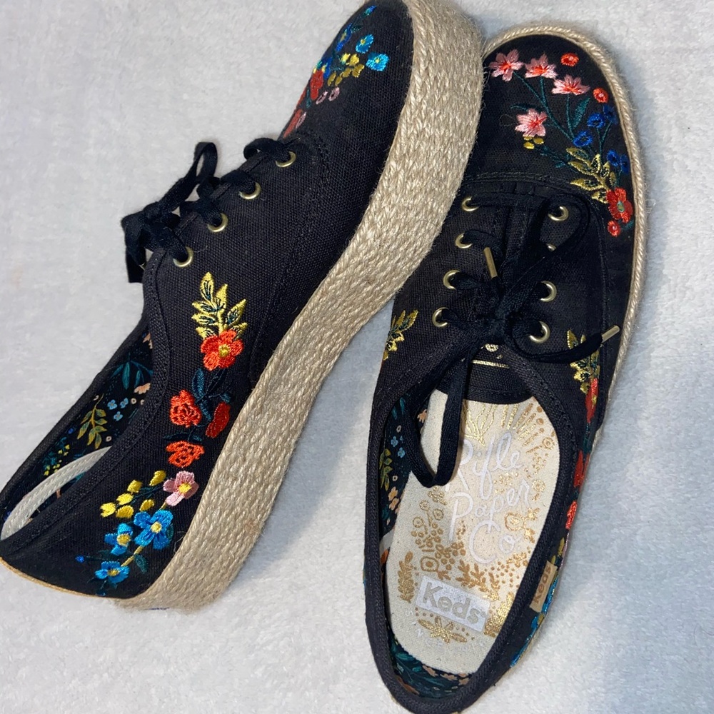 Keds X Rifle Co Platform Embroidered Keds